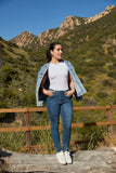 Westport 5 Pocket High Rise Rhinestone Skinny Jeans
